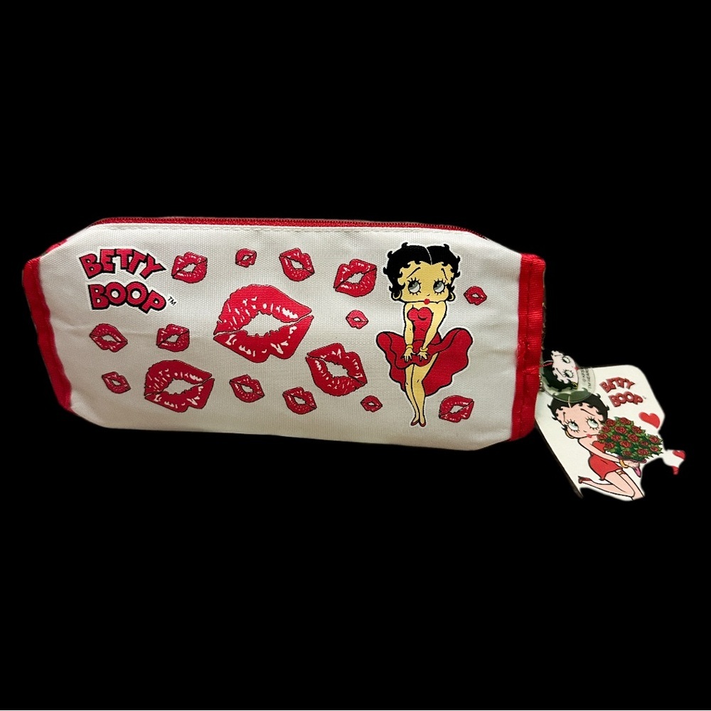 Betty Boop Red and White Cosmetic Bag